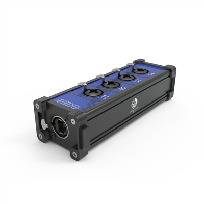 Blue-black portable network junction box